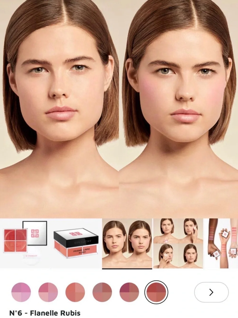 Givenchy Prisme Libre Blush Compact — Soft Rose Pink